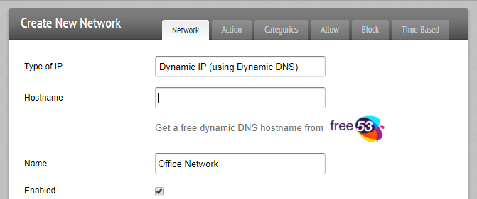 New Dynamic IP Network