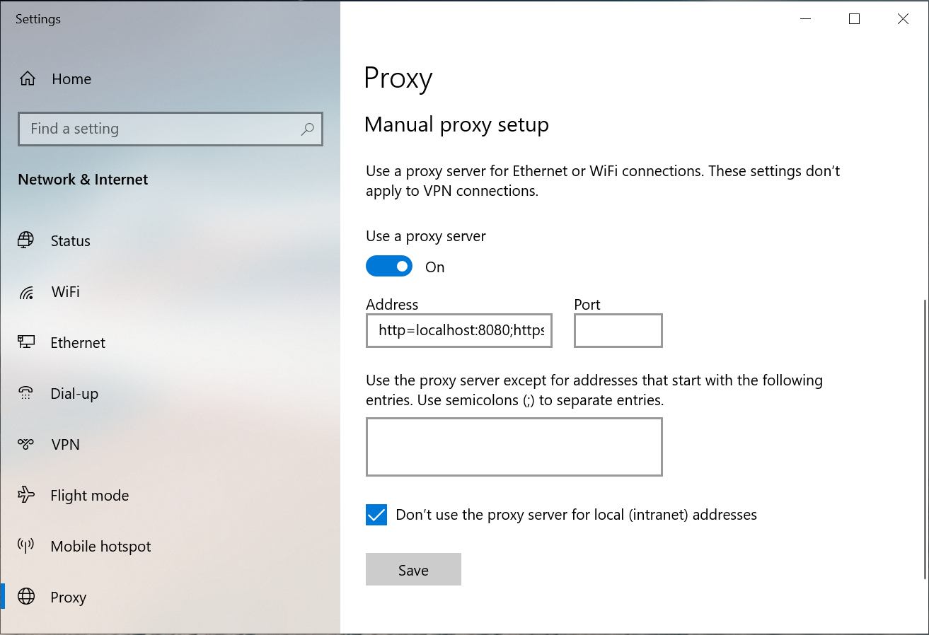 Windows Proxy